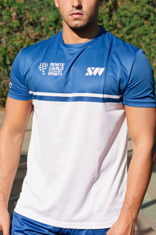 Camiseta SW royal blanca